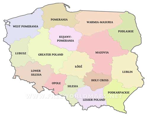 Poland provinces
