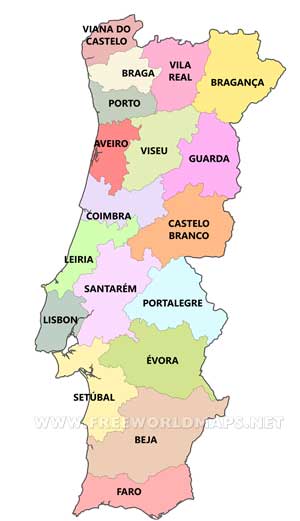 Portugal districts Portugal districts