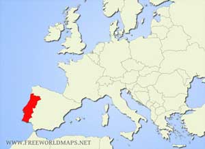 Portugal location map