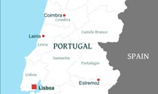 Portugal political map Portugal political map