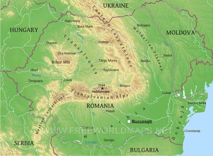Romania geography