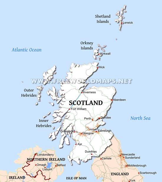 Scotland map