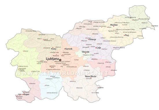 Slovenia cities
