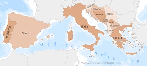 Southern Europe countries