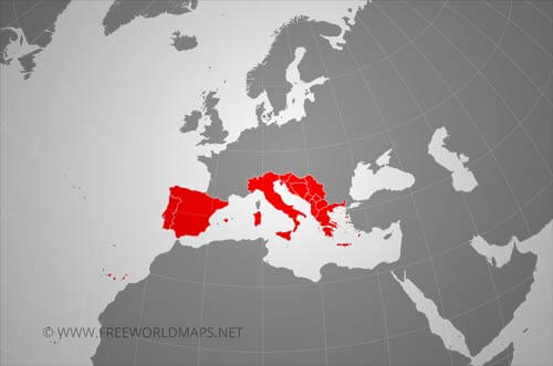 Southern Europe location map