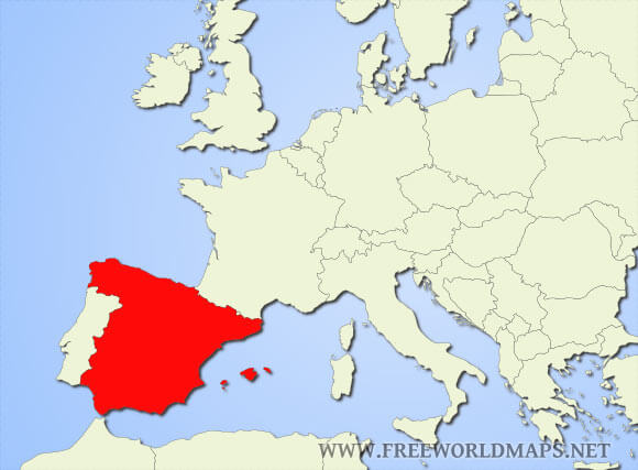Spain location map