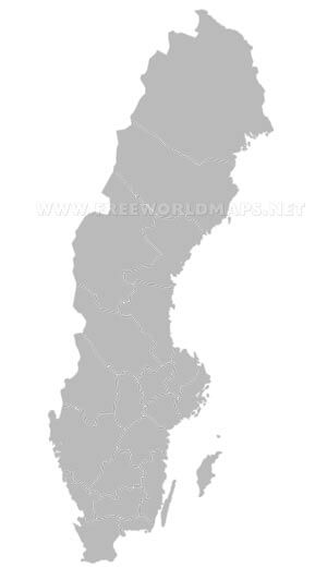 Sweden blank map HD Sweden blank map HD