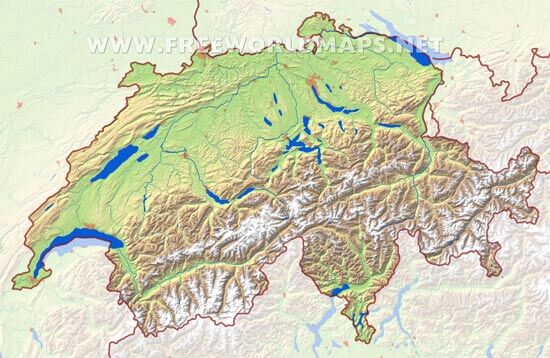 Switzerland HD map Switzerland HD map