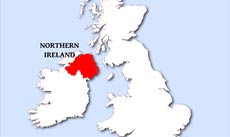 Northern Ireland location map Northern Ireland location map