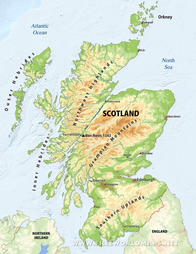 Scotland map