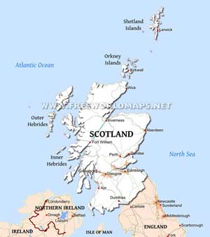 Scotland political map