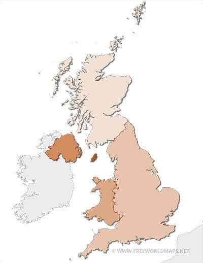 United Kingdom HD blank map United Kingdom HD blank map