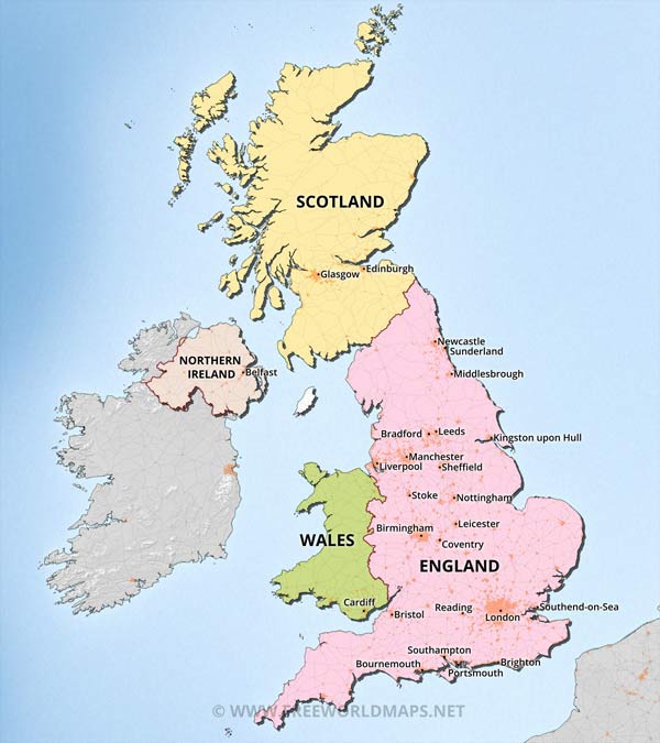 United Kingdom map