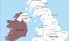 United Kingdom political map United Kingdom political map