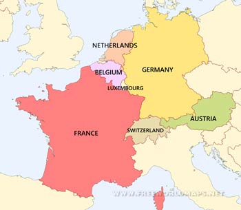 Countries of Western Europe according to the CIA world factbook Countries of Western Europe according to the CIA world factbook