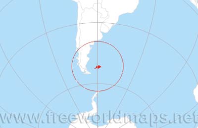 Falkland Islands - world map