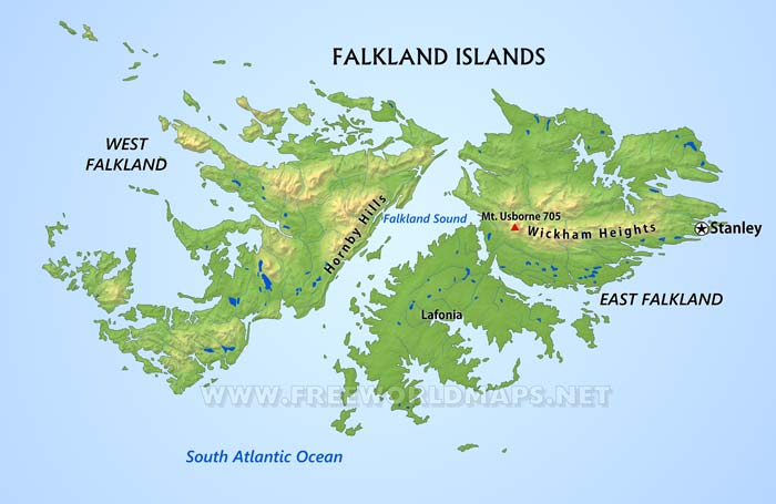 Falkland map