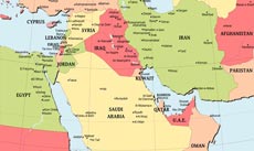 Middle East detailed map