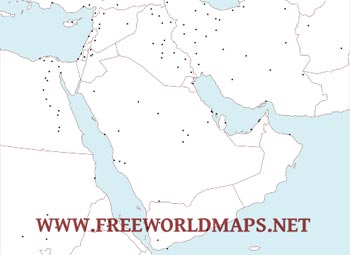 Cities of the Middle East - Free pdf map
