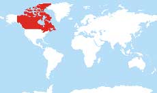 Canada location map