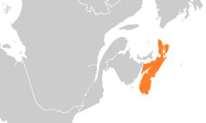 Nova Scotia location map Nova Scotia location map