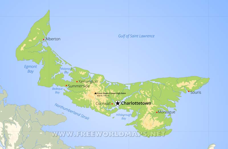Prince Edward Island map