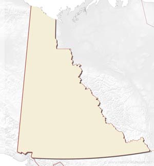 Yukon blank map HD