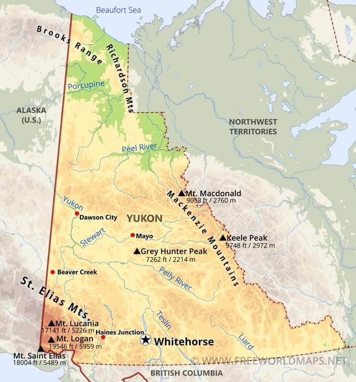 Yukon map