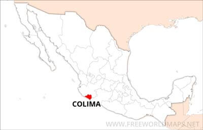 Colima location on Mexico map