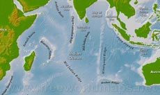 Indian Ocean map