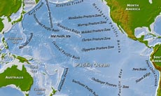 Pacific Ocean map