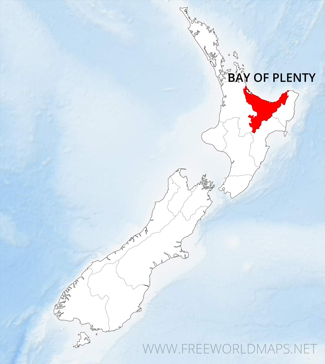 Bay of Plenty Maps, NZ Bay of Plenty Maps, NZ