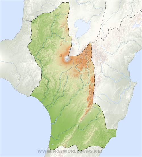 Manawatu-Wanganui HD blank map
