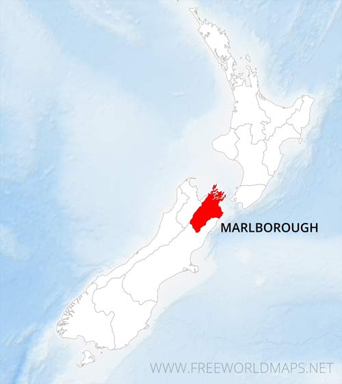 Marlborough Region location NZ