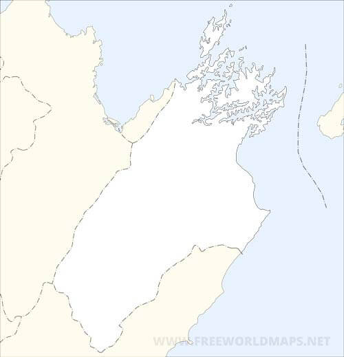 Marlborough Region HD outline map