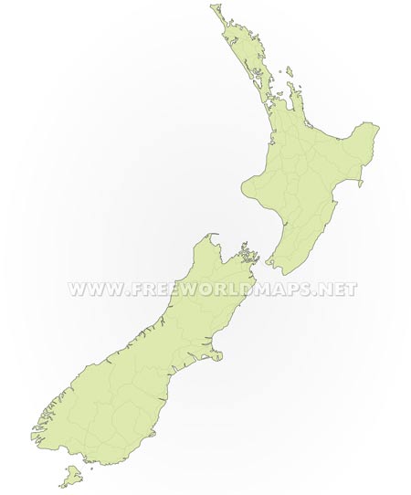 New Zealand blank map HD New Zealand blank map HD