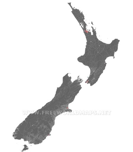 New Zealand roads map New Zealand roads map