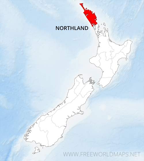 Northland Region location NZ