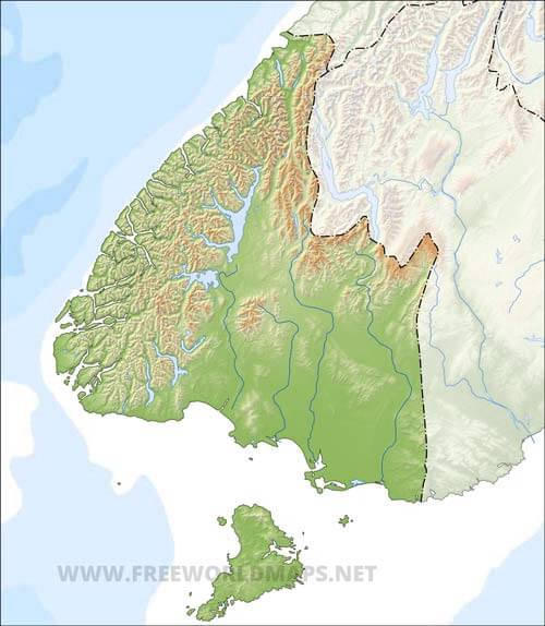 Southland HD blank map