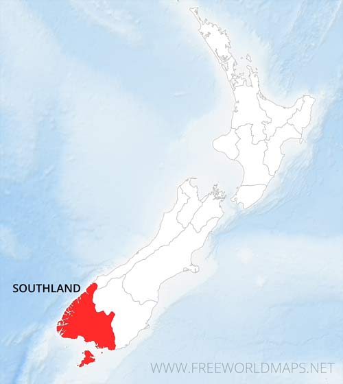 Southland location NZ