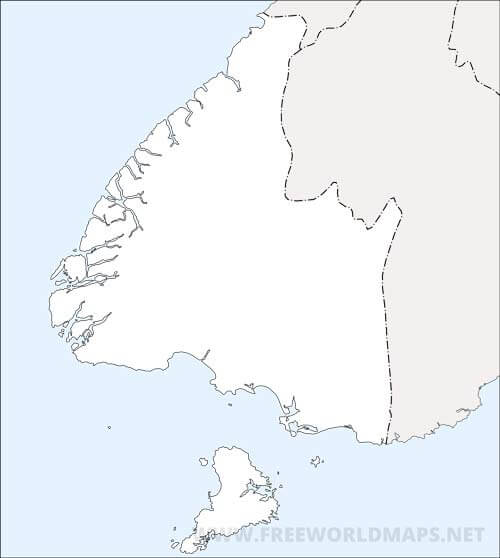Southland HD outline map