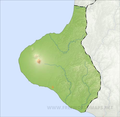 Taranaki HD blank map