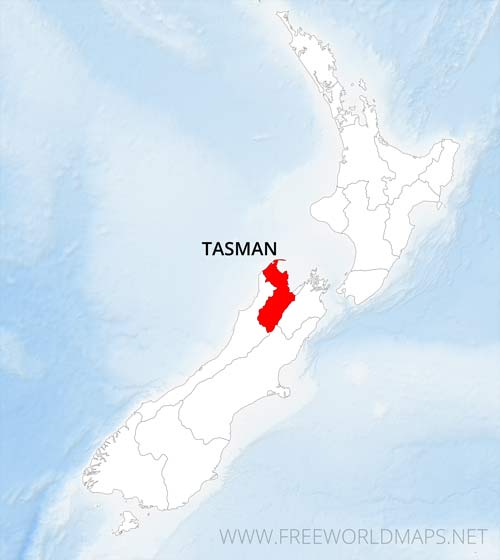 Tasman District location NZ