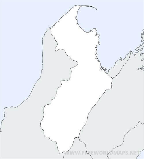 Tasman District HD outline map