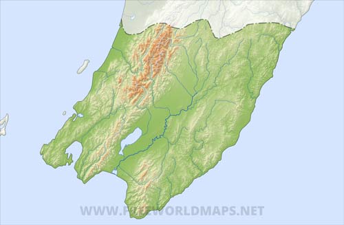 Wellington Region HD blank map