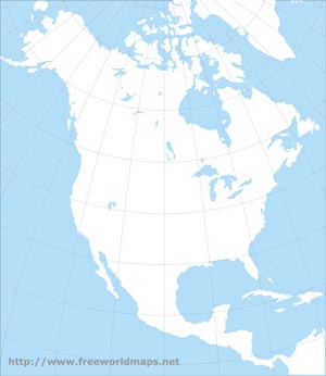 North America pdf map