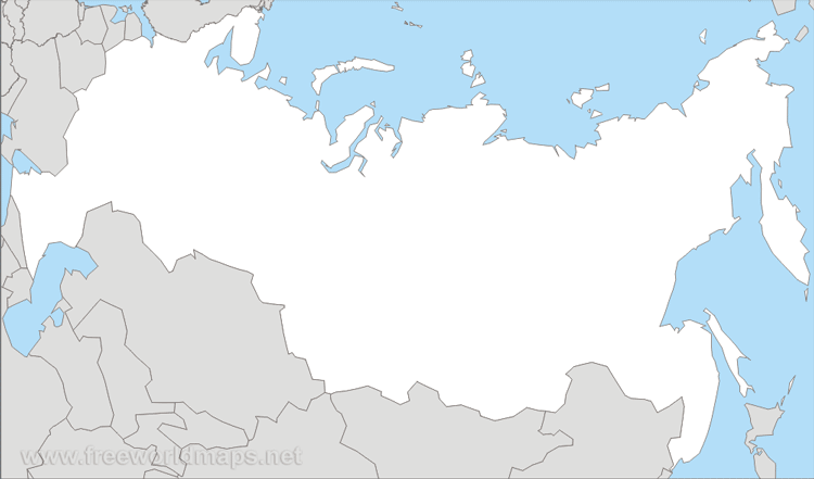 Russia Blank Map