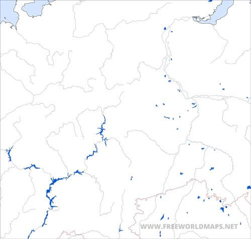 Ural Mountains HD outline map Ural Mountains HD outline map