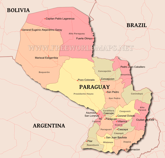 Paraguay Map