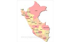 Peru political map